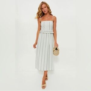 NWT XXS Tuckernuck Mondego Stripe Seersucker Maddy Dress midi